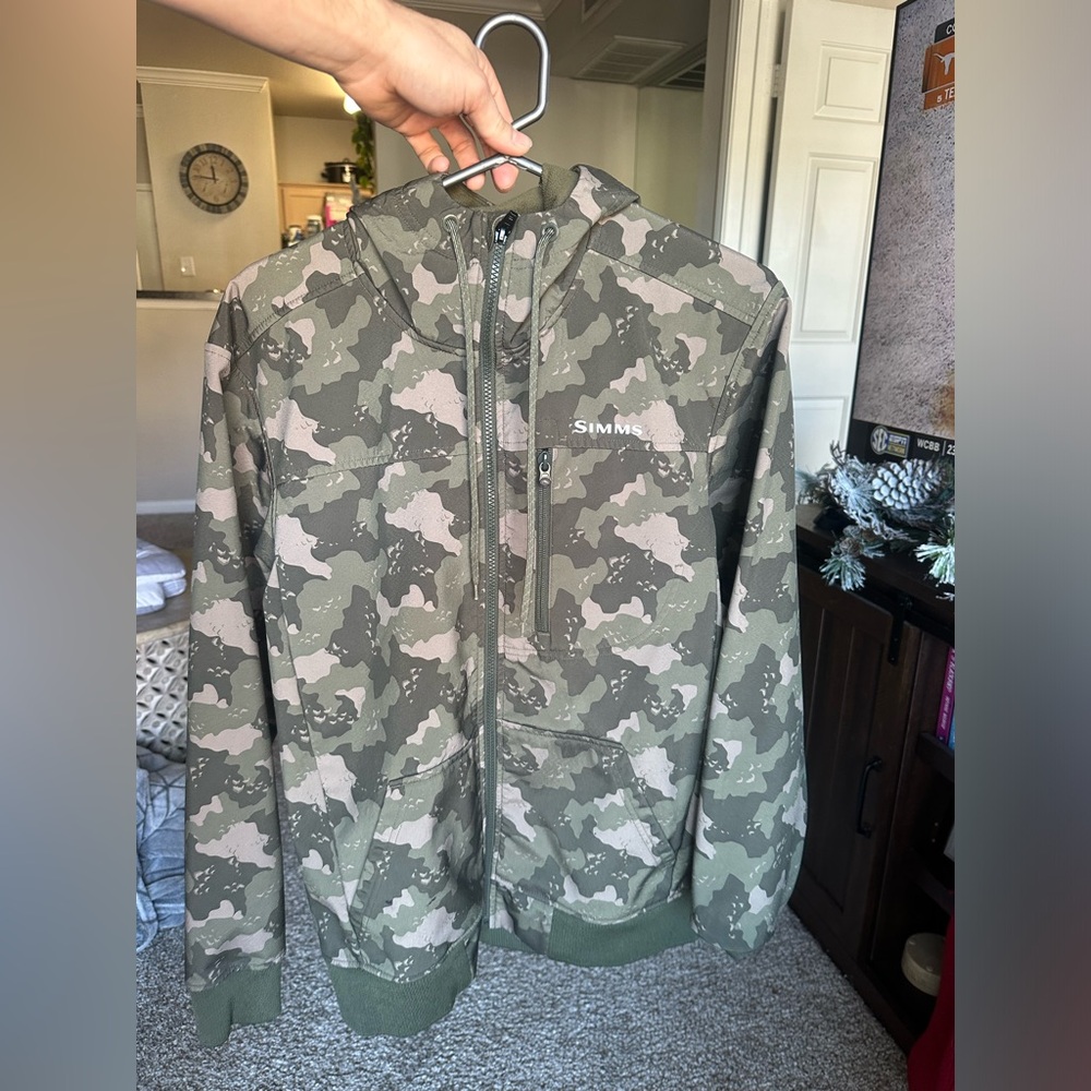 Simms softshell camo jacket